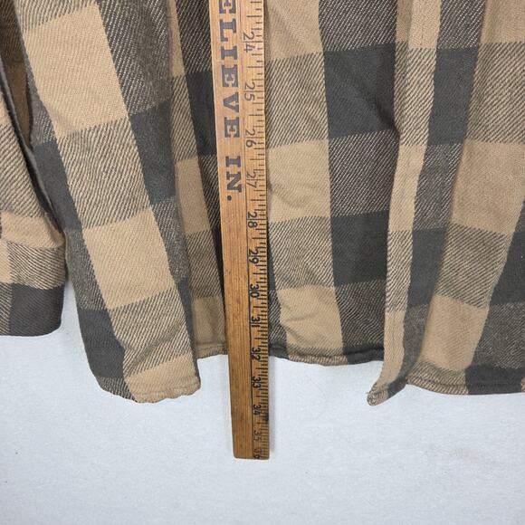 St Johns Bay Shacket Shirt Mens XXLT Flannel Button Up Workwear Heavyweight - Picture 3 of 12